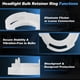 thumbnail image 5 of 2 piezas de anillo de retención de bombilla de faro para Nissan Frontier 2005-2019, 5 of 7