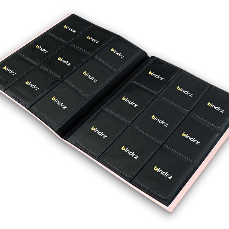 Zofly 30-Pack 9-Pocket Zip Card Binder – 540 Capacity Side-Loading Album For TCG, MTG, Baseball & Sport Cards (Pink)