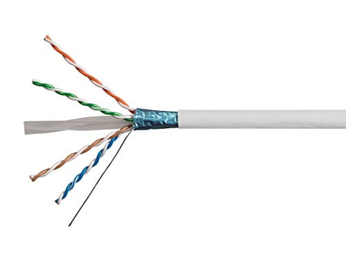 Cat6A Ethernet Bulk Cable Network Solid UTP CMR Riser Rated 23AWG 1000ft Black