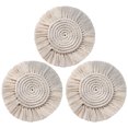 thumbnail image 1 of Borlas Posavasos De Macramé Hecho A Mano Mantel Individual Para Bebidas Decorativas De Estilo Bohemio sonducket HA045814-04, 1 of 6