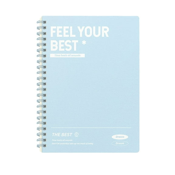 B5 Thickened Coil Notebook, Quality Writing Paper, Unruled Spiral Notebook, Portable Student Notebook, Colorful Plastic Cover for Note-taking, Sketching, Journaling
