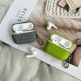 thumbnail image 4 of Allytechgroup Stylish Earbuds Case for Apple AirPods 4th Generation 2024, with Keychain Linen Finish Shockproof Anti-Scratch Dustproof Case Cover for AirPods 4 2024, Black, 4 of 7