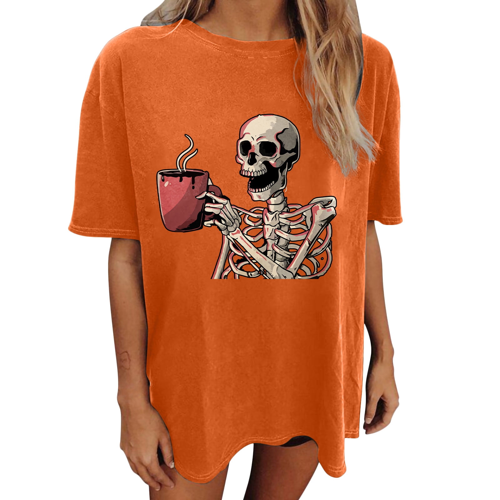 plus size skull shirts