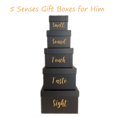 thumbnail image 3 of Cajas de regalo CHARMGIFTBOX, paquete de 5 unidades, negras, con cinta, 3 of 6