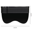 thumbnail image 4 of Phyun Led Atmosphere Light Car Seat Crevice Storage Box Usb Qc3.0 Charging Port Seat Box Stowing Tidying Cup Card Phone Holder Accessories Left Side, 4 of 5