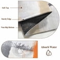 thumbnail image 6 of Burnt Orange Grey Area Rug 5x8 FT, Non Slip Bedroom Throw Carpet, Abstract Geometric Oil Painting Modern Washable Soft Floor Carpet Non-Shedding Rug for Living Room Nursery Dorm Office, 6 of 9