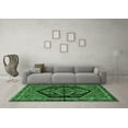 thumbnail image 3 of Ahgly Company Indoor Round Persian Emerald Green Traditional Area Rugs, 3' Round, 3 of 4
