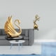 thumbnail image 2 of estatua de resina de cisne,Figuras de cisne,estatuas,decoración del hogar,fiesta de bodas,Figura de escritorio,Estante de estatua de caballo para escritorio,oficina,decoración del, 2 of 8