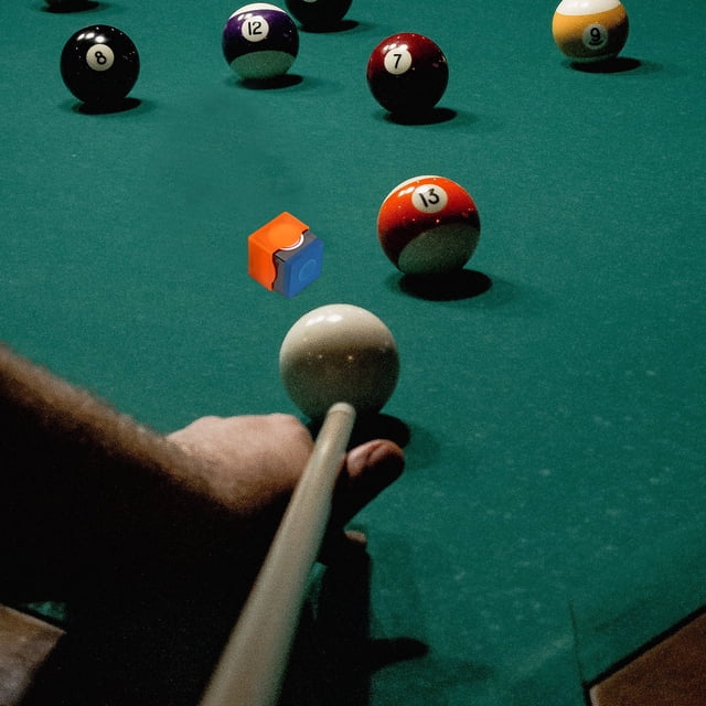 Phenofice Billiard Accessory 12Pcs Mini Chalk Case Portable For Pool Table Accessories