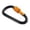 Grey, variant on erfcxs D Type Carabiner Thickened 8CM Locking Quick Release Nut Buckle Hook Aluminum Alloy Backpack Clip