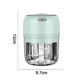 thumbnail image 2 of Minipicadora de alimentos eléctrica, procesadora de ajo eléctrica, minilicuadora de alimentos para bebés (verde) - 250 ml, 2 of 5