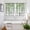 SpringGreen LightGrey, variant on Spring Botanical Kitchen Curtains Window Panels, Watercolor Leaves Flowers Birds Beige Insulated Window Treatment Curtain, Grommet Curtains for Bedroom/Living Room/Bathroom, 2 Piece 52"Wx84"L