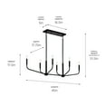 thumbnail image 2 of 52721BK Kichler Lighting Madden - 6 Light Chandelier-17.5 Inches Tall and 17.75 Inches Wide-Black Finish, 2 of 6