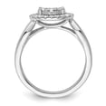 thumbnail image 4 of Auriga Fine Jewelry 14K White Gold Lab Grown Diamond Cluster Ring for Women Size 7 (Carat: 0.51cttw, Clarity: SI2, Color: GH), 4 of 4