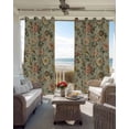 thumbnail image 3 of Vintage Spring Floral Black Out Curtains 54 Inch Long, Short Curtains for Small Window, Farmhouse Flowers Green Vintage Room Darkening Farmhouse Window Curtains for Kitchen Bedroom 42"x54" 2 Panels, 3 of 8