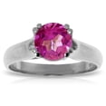 thumbnail image 2 of Galaxy Gold 14K White Gold Natural Pink Topaz Ring - November Birthstone - Hope & Creativity - Sizes 5.5 to 11 - Fine Jewelry for Women, 2 of 3