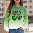 thumbnail image 2 of Girls Jumpers Cute Printed Long Sleeves Sweatshirts Casual Crew Neck Fall Winter Pullover Tops Clothes Casual Comfy Fleece Jumper School Warm Girl Coat, 2 of 5