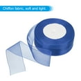thumbnail image 3 of Uxcell 1.6 Inch Organza Ribbon 100 Yard Gift Wrapping Ribbon Grey Blue, 2 Roll (50Yard/Roll), 3 of 6