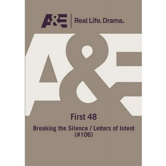First 48 Breaking the Silence Letters of Intent (DVD), A&E, Documentary