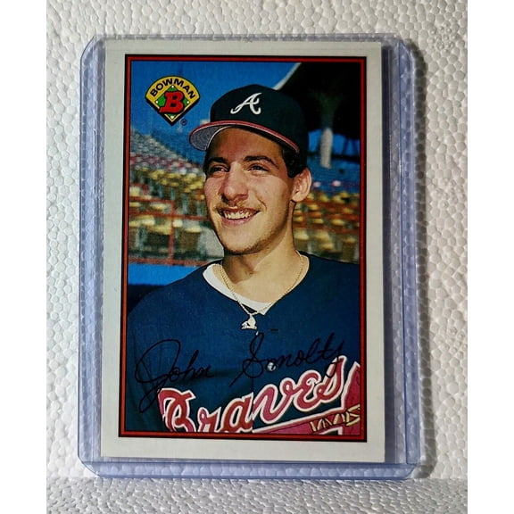 John Smoltz 1989 Bowman MLB #266 Baseball Card Atlanta Braves