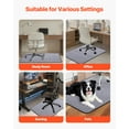 thumbnail image 5 of VEVOR Chair Mat, 36 x 48-inch Office Chair Mat for Hard Floors, Floor Protector for Rolling Chairs, Corduroy Surface, Non-Slip & Easy to Clean, Smooth Glide Under Desk Rug for Home Office (Grey), 5 of 9