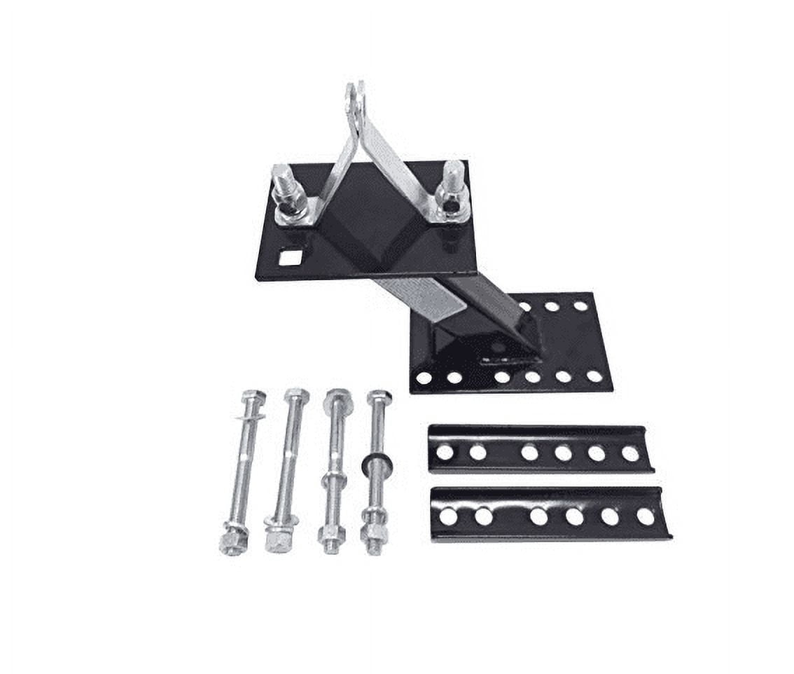 MaxxHaul Black Powder Coat Trailer Spare Tire Carrier with Locking Bracket