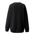 thumbnail image 4 of Sudadera con cuello redondo, hombros caídos y manga larga estampada para mujer, 4 of 6