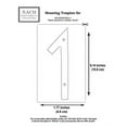 thumbnail image 3 of Floating Mount Shadow House Address Number, Modern Metal Numbers for Mailbox, Glossy Red, 6", HH-SDW6-RED-1, 3 of 5