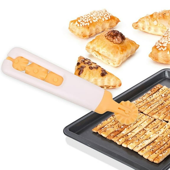 1 Pc Pastry Cutter Plastic Pizza Slicer Multi-Round Dough Cutter Roller Cookie Pastry Knife Divider With Handle Rolling Biscuit