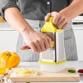 thumbnail image 4 of 4-Sided Stainless Steel Vegetable Shredder & Slicer | Multi-Functional Kitchen Grater with Non-Slip Handle | Fast Food Processor for Fruits & Vegetables | Easy Clean Design, 4 of 8
