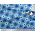 thumbnail image 3 of Soimoi polyester Crepe Fabric Check Tie-Dye Printed Craft Fabric by the Yard 42 Inch Wide, 3 of 3