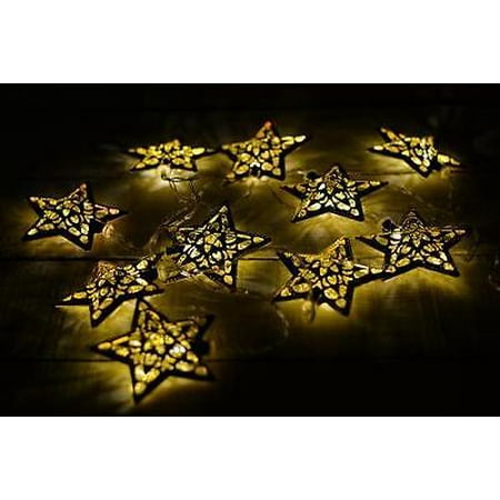 Gold Star Led Battery Op 6 String Lights Warm White 10ct Departments
