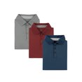 thumbnail image 5 of Mio Marino Men's Designer Golf Polo Shirt-3 Pack, 5 of 7