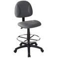 thumbnail image 1 of Boss Office Tabouret de Dessin à Roulettes en Tissu, Confort Profilé, Gris, 1 of 7