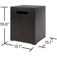 thumbnail image 4 of Real Flame Metal Propane Tank Cover, Conceals a 20 Pound Tank and Doubles as a Side Table, Gray, 4 of 6