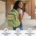 thumbnail image 6 of Yuyamidu Mushroom Kitten Backpack for Girls 6-8 & 8-10 Waterproof 17 Inch Lightweight Multi-Pocket Bookbag with Padded Straps for Elementary School 1st-4th Grade Back to School, 6 of 8