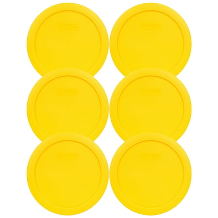 

Pyrex 7201-PC Meyer Lemon Yellow Plastic Storage Replacement Lid Cover (6-Pack)