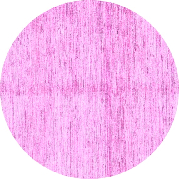 Ahgly Company Indoor Round Solid Purple Modern Area Rugs, 8' Round