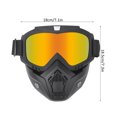 thumbnail image 4 of Gafas De Motocicleta Con Máscara, Gafas De Protección Desmontables Para Montar En Bicicleta Al Aire Libre Transparente, 4 of 7