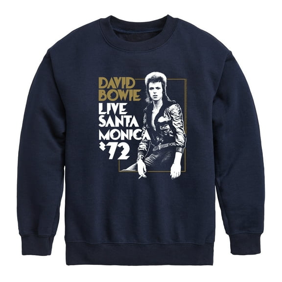 David Bowie - Bowie Santa Monica - Toddler & Youth Crewneck Fleece Sweatshirt