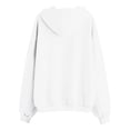 thumbnail image 4 of RUTAYY Girls Zip Up Hoodie, Basic Solid Color Full Zip Long Sleeve Sweatshirt Casual Fall Jacket with Double Side Pockets for Kids White, 4 of 5