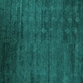 thumbnail image 1 of Ahgly Company Machine Washable Indoor Square Solid Turquoise Blue Modern Area Rugs, 7' Square, 1 of 4