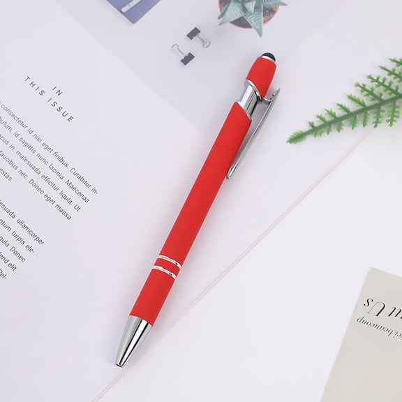 WKSCLPAI Lightweight Aluminum Rods Ballpoint Pen 5 Pcs Retractable Black Ink Pen Light-luxurious Minimalist Signature Pen for Business Office Journaling Exam Writing Various Colors Available