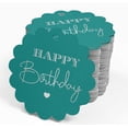 thumbnail image 4 of Inkdotpot 100 Pack Happy Birthday Favor Paper Tags Craft Real Silver Foil Hang Tags, 4 of 7