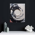thumbnail image 4 of JEUXUS Hand Painted Black and White Modern Abstract 3D Textured Canvas Wall Art Oil Painting Impressionist Palette Art Bedroom Bathroom Office Bar Wall Decor Paintings 16x20in, 4 of 4