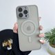 thumbnail image 3 of Matte Magnetic Clear Ultra Thin Slim Phone Case for iPhone 11 12 13 14 15 Pro Max Wireless Charging Magsafe Cover with Lens Film, 3 of 5