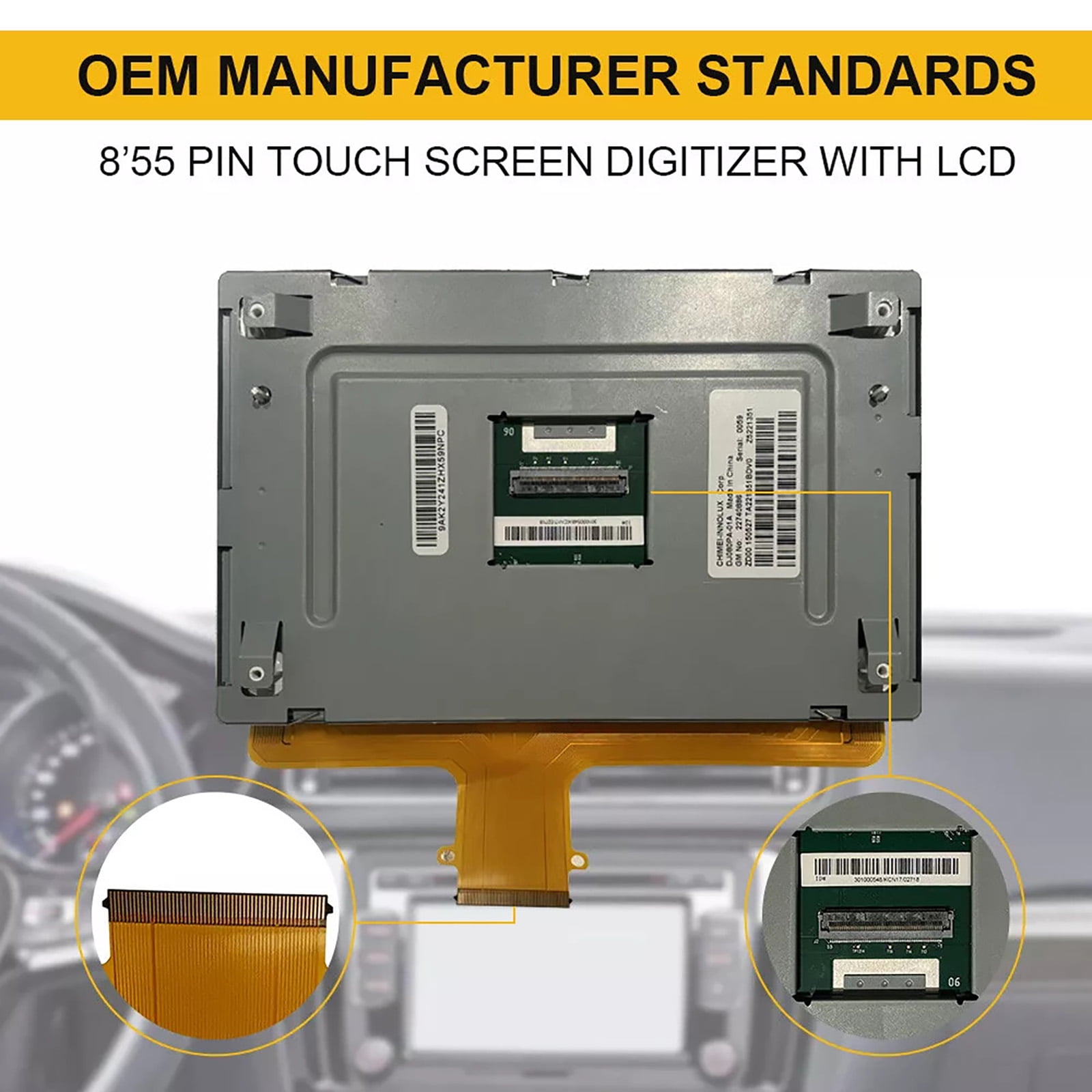 Quality 8-Inch LCD Touch-Screen for Chevrolet GMC for 2015-2018 Cars Accessory Screen