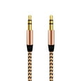 thumbnail image 2 of Opvise 1m Braided 3.5mm AUX Male to Male Stereo Audio Adapter Cable for PC DVD Speaker, 2 of 8