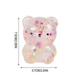 thumbnail image 3 of Gel Stress Balls Transparent Clear Bear Shape Colorful Sparkling Glitter Inside Handheld Pocket Sized Stress Relief for Home Deak, 3 of 9