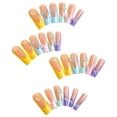 thumbnail image 3 of Yoyauz Coffin Pressed Nails Fake French Nails Full Coverage Acrylic Fake Nails for Ladies & Girls 24PCS, 3 of 5